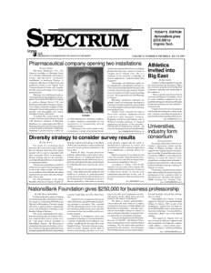 SPECTRUM VIRGINIA POLYTECHNIC INSTITUTE AND STATE UNIVERSITY TODAY’S EDITION  NationsBank gives