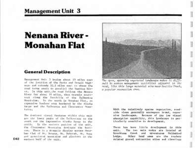 Management Unit 3  ] Nenana River Monahan Flat