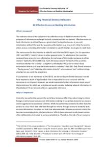 Mapping the Faultlines  Key Financial Secrecy Indicator 10: Effective Access on Banking Information  Key Financial Secrecy Indicators