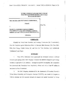 SEC Complaint: Marco A. Ramirez, Bebe Ramirez, USA Now, LLC., et al.