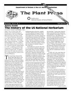 Ce  leb ra tinHerbarium Department of Botany & the U.S. National