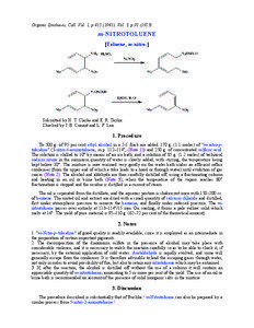 Immunotoxins / Functional groups / Alkylbenzenes / Toluene / Mononitrotoluene / Ethanol / Trinitrotoluene / Toluidine / Diazonium compound / Chemistry / Soil contamination / Teratogens