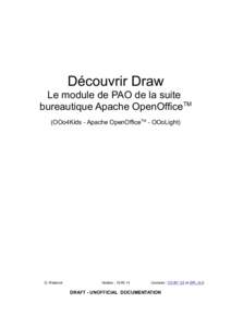 Découvrir Draw Le module de PAO de la suite bureautique Apache OpenOfficeTM (OOo4Kids - Apache OpenOfficeTM - OOoLight)  G. Waterval