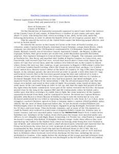 Southern Campaign American Revolution Pension Statements Pension Application of William Peters S1580 Transcribed and annotated by C. Leon Harris State of Tennessee } SS. County of McMinn } On this [blank] day of Septembe