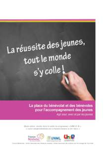 France Bénévolat - « La place du bénévolat et des bénévoles pour l’accompagnement des jeunes »  1 Sommaire