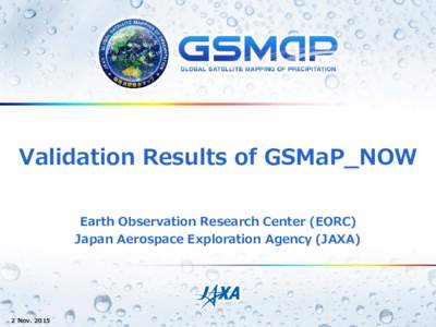 Validation Results of GSMaP_NOW