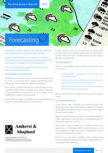 Time / Cash flow forecasting / Forecasting / Calculating demand forecast accuracy / Long range planning / Statistical forecasting / Prediction / Statistics