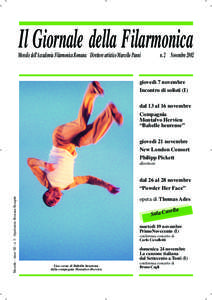 Il Giornale della Filarmonica  Mensile dell’Accademia Filarmonica Romana Direttore artistico Marcello Panni n. 2 Novembre 2002