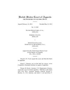 United States Court of Appeals FOR THE DISTRICT OF COLUMBIA CIRCUIT Argued February 16, 2012  Decided May 22, 2012