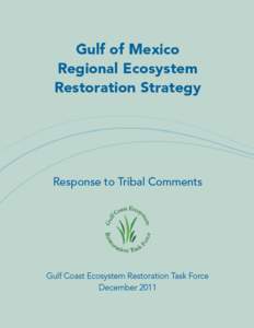 Gulf of Mexico Regional Ecosystem Restoration Strategy- Response to Tribal Comments