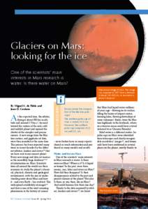 Water on Mars / Hecates Tholus / Glaciers on Mars / Exploration of Mars / Geology of Mars / Mars Reconnaissance Orbiter / Climate of Mars / Cydonia / Glacier / Spaceflight / Mars / Spacecraft