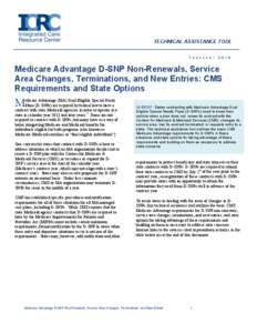 D-SNP Entries and Departures