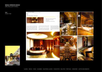 WORLD INTERIOR DESIGN SPECTACULAR HOTELS title Theater Hotel