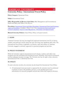 Microsoft Word - International Travel Policy.docx