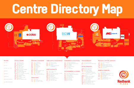 Centre Directory Map LEVEL 1 LEVEL 2