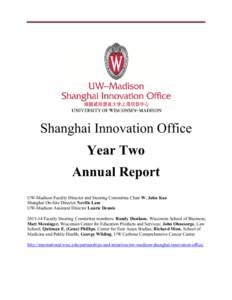 Shanghai Innovation Office Year One Annual Report