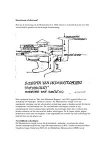 Doorstroom of afstroom? Kort na de invoering van de Mammoetwet in 1968, kwam er veel kritiek op de wet. Eén van de heikele punten was de beoogde doorstroming. Deze spotprent komt uit ‘Het Anti-Mammoet Rapport’ van 1