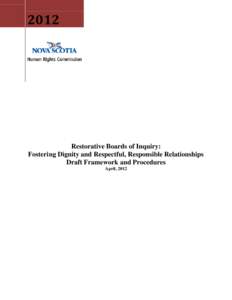 Restorative Boards of Inquiry