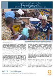 Adaptation Learning Programme in Ghana  Empowered women lead on community-based adaptation to climate change  ALP Community Stories