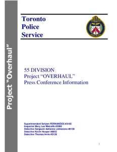 Project “Overhaul”  Toronto Police Service