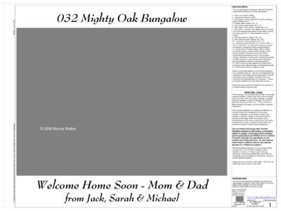 [removed]:18:11 PM  Dear Code Officer, 032 Mighty Oak Bungalow