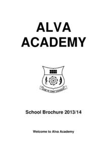 ALVA ACADEMY School Brochure[removed]Welcome to Alva Academy