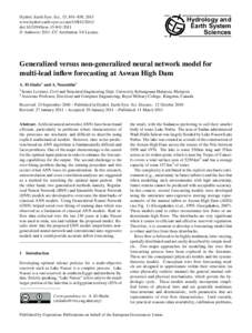 Hydrol. Earth Syst. Sci., 15, 841–858, 2011 www.hydrol-earth-syst-sci.netdoi:hess © Author(sCC Attribution 3.0 License.  Hydrology and