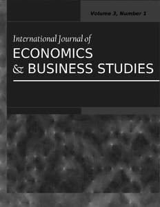 International Journal of Economics and Business Studies: 2013 Annual Edition