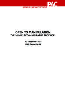 Appendix A  for Papua pemekaran report
