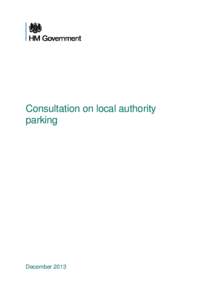 Consultation on local authority parking