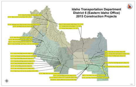 Idaho Transportation Department District 6 (Eastern Idaho OfficeConstruction Projects wI