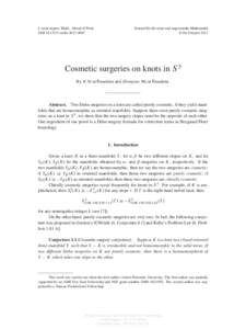 J. reine angew. Math., Ahead of Print DOI[removed]crelle[removed]Journal für die reine und angewandte Mathematik © De Gruyter 2013