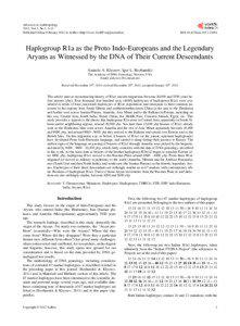 Haplogroup R1a / Haplotype / Haplogroup R1 / Haplogroup R / Haplogroup / Haplogroup R2a / Genetics and archaeogenetics of South Asia / Human evolution / Genetics / Biology