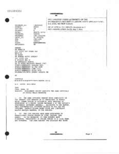 Government Report Absolves Two Army Officials in Pueblo Bello Massacre, December 5, 1991
