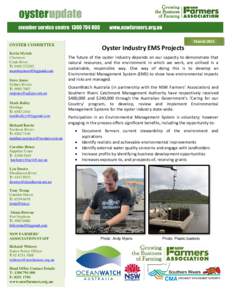 OYSTER COMMITTEE Kevin McAsh Chairman Clyde River T:  