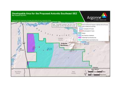 ! . ! . acreageArea Note: Total SEZ