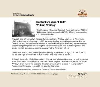 Kentucky’s Civil War: Lexington’s Frances Peter