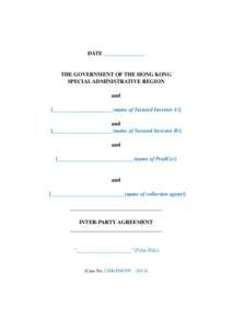 Headlined draft Inter-creditor Agreement/Inter-party Agreement