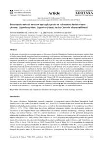 Bioacoustics reveals two new syntopic species of Adenomera Steindachner (Anura: Leptodactylidae: Leptodactylinae) in the Cerrado of central Brazil