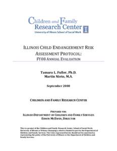 Genesis and Mandate of the Child Endangerment Risk Assessment Protocol