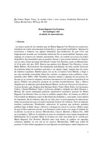 En Arturo Sergio Visca, La mirada crítica y otros ensayos. Academia Nacional de Letras, Montevideo, 1979, pp[removed]María Eugenia Vaz Ferreira: