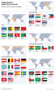 United Nations Public Service Awards Winners and Finalists by Region Asia and the Pacific