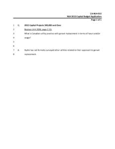 CA‐NLH‐013  NLH 2015 Capital Budget Application  Page 1 of 1    1 