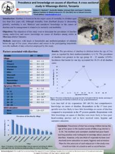 Prevalence and knowledge on causes of diarrhea: A cross sectional study in Mkuranga district, Tanzania