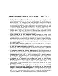 Microsoft Word - HISTORY OF SRI RAMA JANMA BHUMI AND MOVEMENT FOR IT-NL Lohia-RJB-Ayodhya.doc