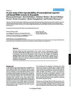 Open Access  et al. DasGupta 2007 Volume