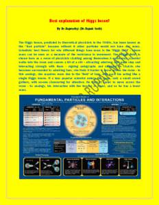 Higgs boson / Large Hadron Collider / Physics beyond the Standard Model / Elementary particle / Standard Model / Hierarchy problem / Higgs mechanism / Top quark / Minimal Supersymmetric Standard Model / Physics / Particle physics / Supersymmetry