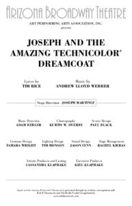 Evil Dead: The Musical / American Ballet Theatre / Creativity / Arts / Musical theatre / Joseph / Joseph and the Amazing Technicolor Dreamcoat