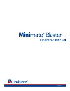 Microsoft Word - 716U3001 Rev 03 - Minimate Blaster Operator Manual