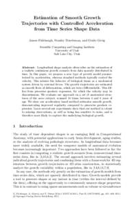 LNCS[removed]Estimation of Smooth Growth Trajectories with Controlled Acceleration from Time Series Shape Data